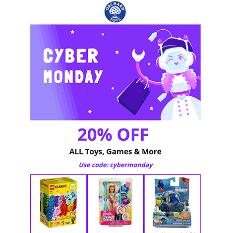 Cyber Monday Sale Robot Product Showcase